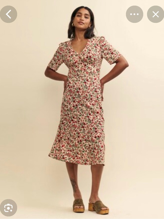 Nobody'S Child Dresses & Skirts - Nobody's Child Alexa pink Midi Dress with Red Floral Print